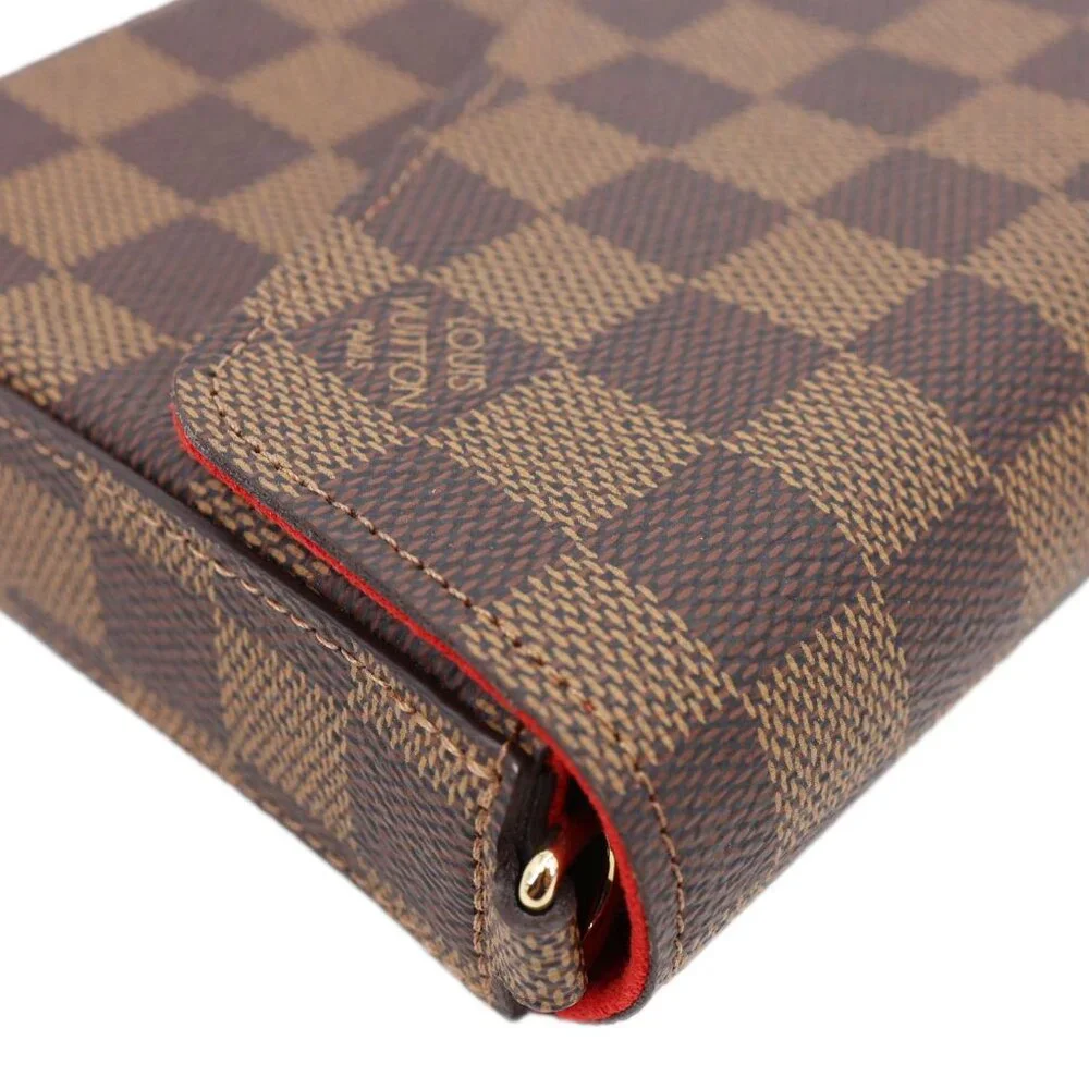 Louis Vuitton  Felicie Pochette Damier Ebene Crossbody Bag Brown - Picture 7 of 13
